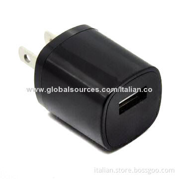 USB Travel Chargers, 100 to 240V Inputs, 5V Output Voltage, 1A Current Capacity